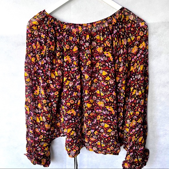 Pauline Anthropologie Ballon Sleeve Blouse Top - Picture 11 of 14